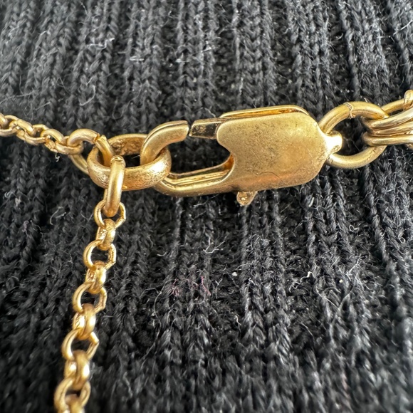 Hematite Stone & golden Tone  BeadTriple-Layer Necklace Kenneth Cole New York - Picture 11 of 12